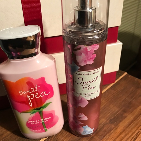 Bath & Body Works Other - Bath and Body Works Sweet Pea body lotion & fine fragrance mist 8oz each NWT